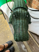 Load image into Gallery viewer, Wickerdarling Crocogator Wicker Novelty Bag