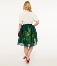 Load image into Gallery viewer, Disney Holiday Collection By Unique Vintage Light Up Green Mickey &amp; Minnie Christmas Tree Ballerina Skirt