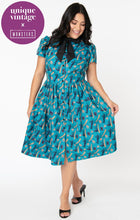 Load image into Gallery viewer, Universal Monsters x Unique Vintage Frankenstein Print Cora Swing Dress