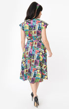 Load image into Gallery viewer, Universal Monsters x Unique Vintage Monsterror Print Hedda Swing Dress