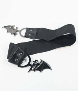 Unique Vintage Black Bat Cinch Belt